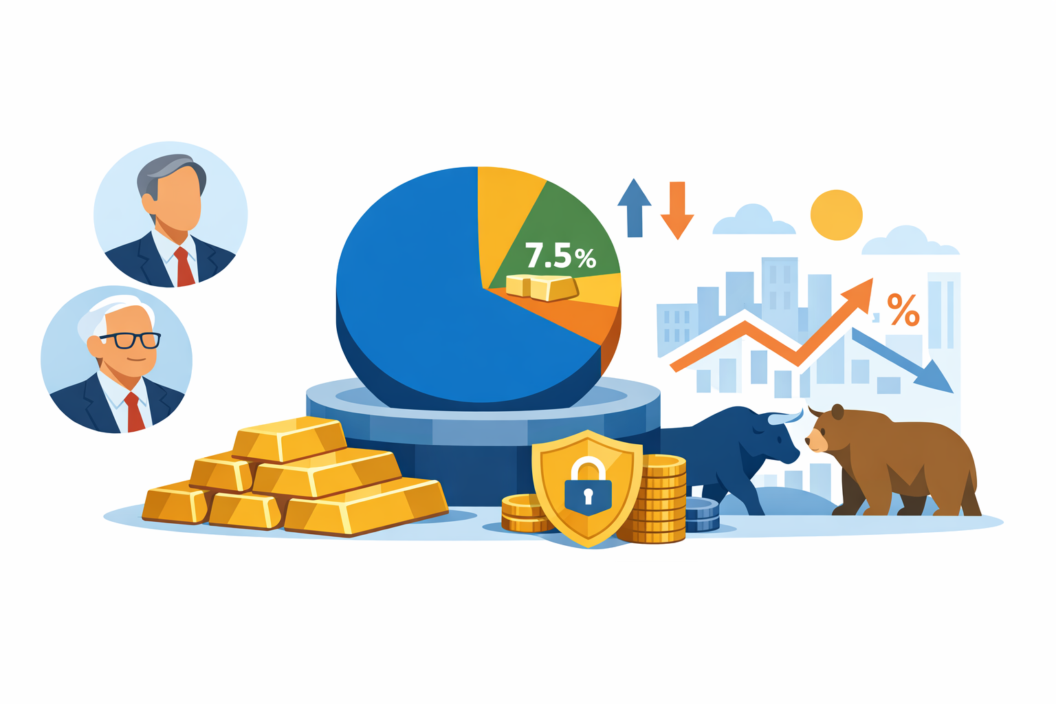 Vàng có phải là kênh trú ẩn tốt? - Các Chuyên Gia Tài Chính Khuyến Nghị Tỷ Lệ Vàng Bao Nhiêu Trong Danh Mục? — Từ Ray Dalio Đến Warren Buffett