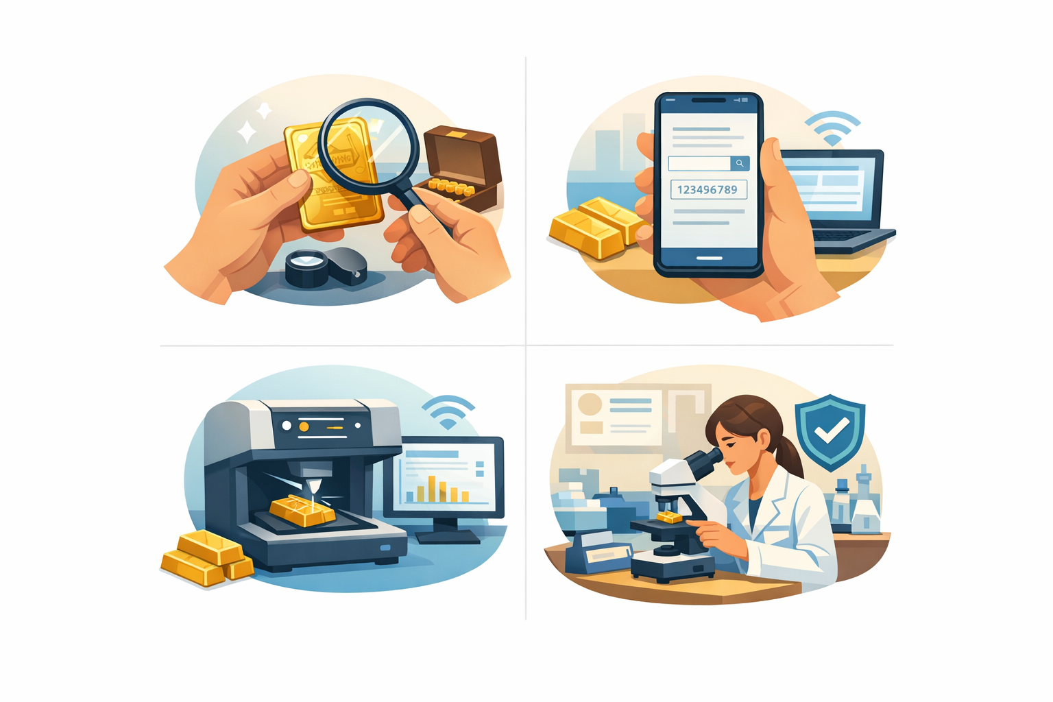 vàng SJC là gì - Có Thể Kiểm Tra Vàng SJC Bằng Những Cách Nào? Từ Kiểm Định Chính Hãng Đến Công Cụ Tại Tiệm Và Tra Cứu Số Sê-ri Online